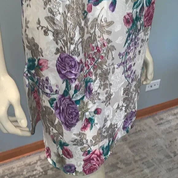 Vintage‎ California Miss Satin Slip Dress Chemise Nightie Size Medium - Picture 3 of 10